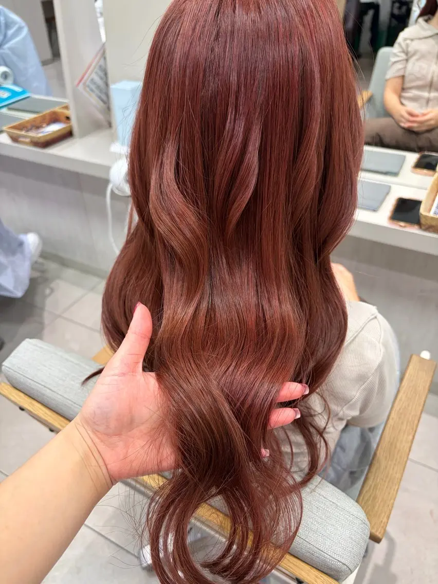 ロング カラー ブリーチ ダブルカラー ブリーチなしカラー 髪質改善♪山下 琴未のヘアスタイル