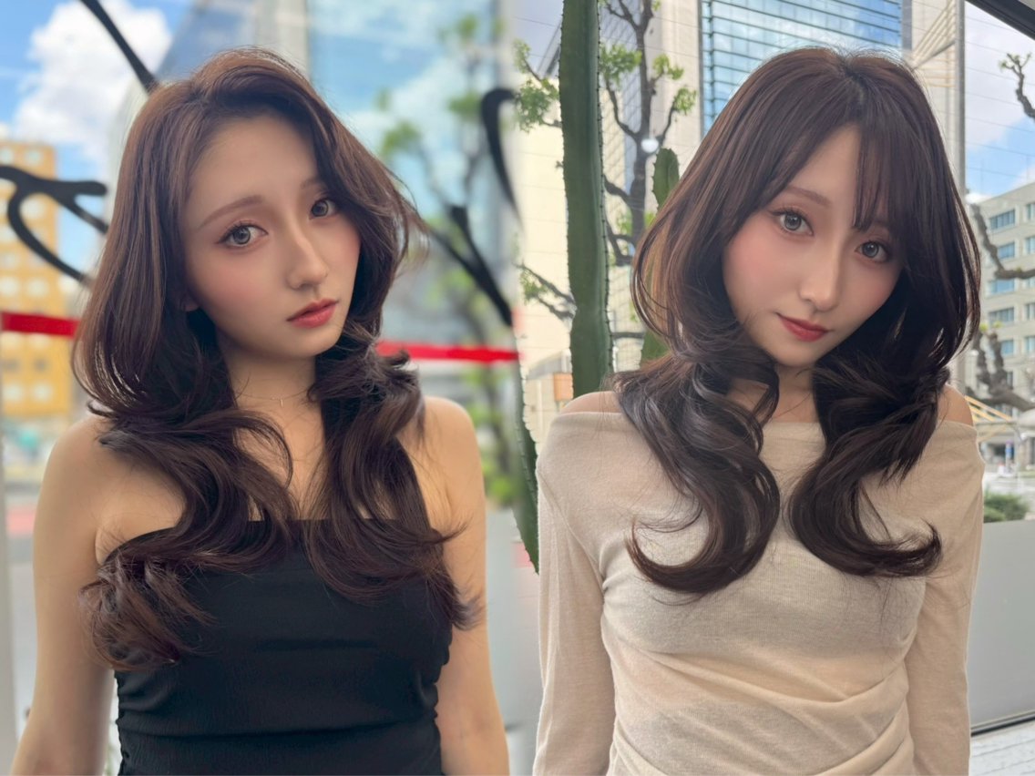 ロング カラー パーマ カット パーマ モデル募集 \Ardoreのヘアスタイル