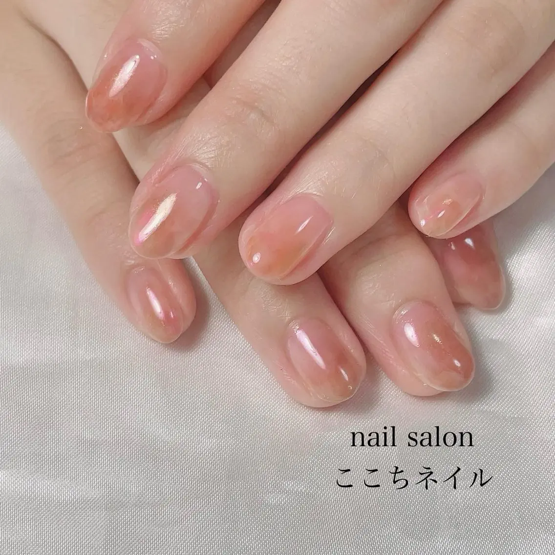 ネイル アートネイル ニュアンスネイル 木元 七恵のネイルデザイン