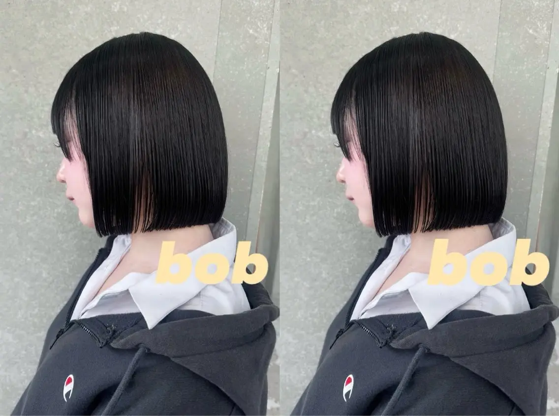 ショート ボブ レイヤー 透明感カラー🎀そらのヘアスタイル