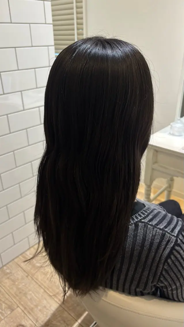 ロング カラー カット トリートメント 似合わせ 顔周りYUUGAのヘアスタイル