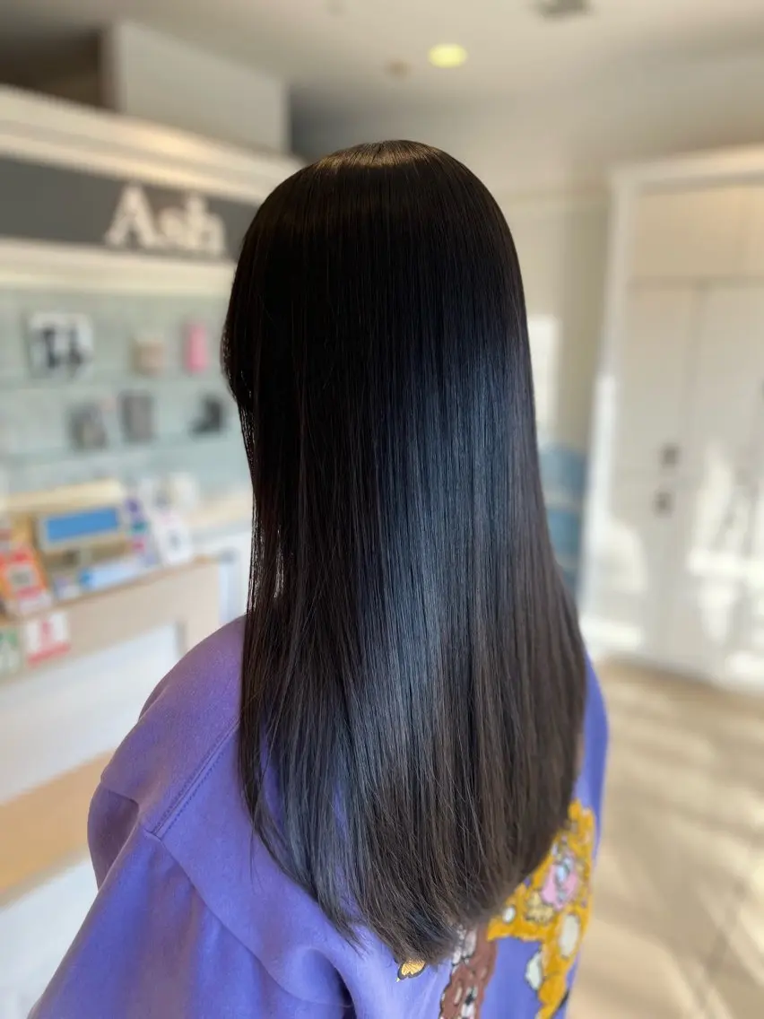 ロング パーマ カット 縮毛矯正 トリートメント 金子 直樹のヘアスタイル