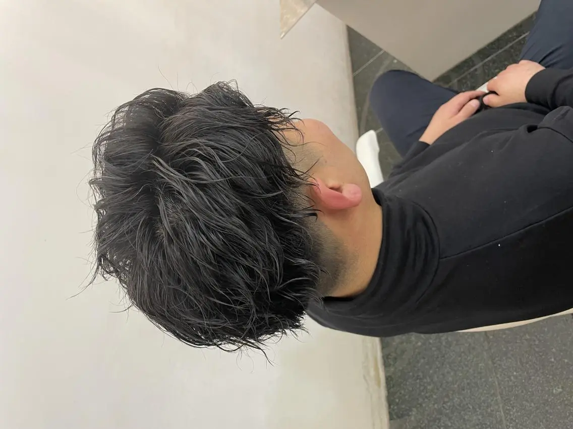 パーマ ショート メンズ カット パーマ 💇🏻‍♂️パーマ ニキ✨本田龍斗のヘアスタイル
