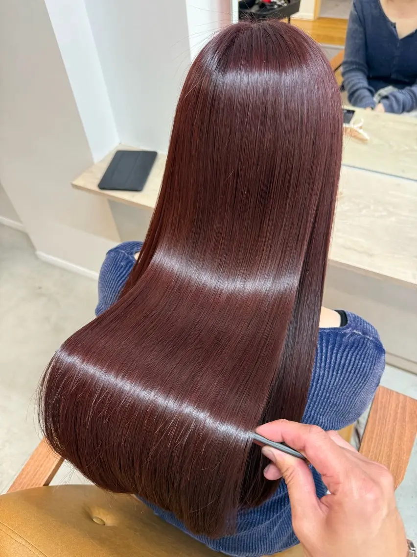 ロング カラー 吉田 裕太朗のヘアスタイル