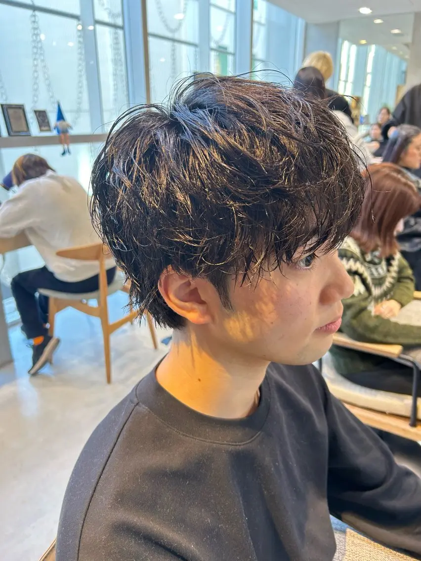 パーマ メンズ カット パーマ メンズ清潔感のプロ 💈メンズパーマ藤田のヘアスタイル