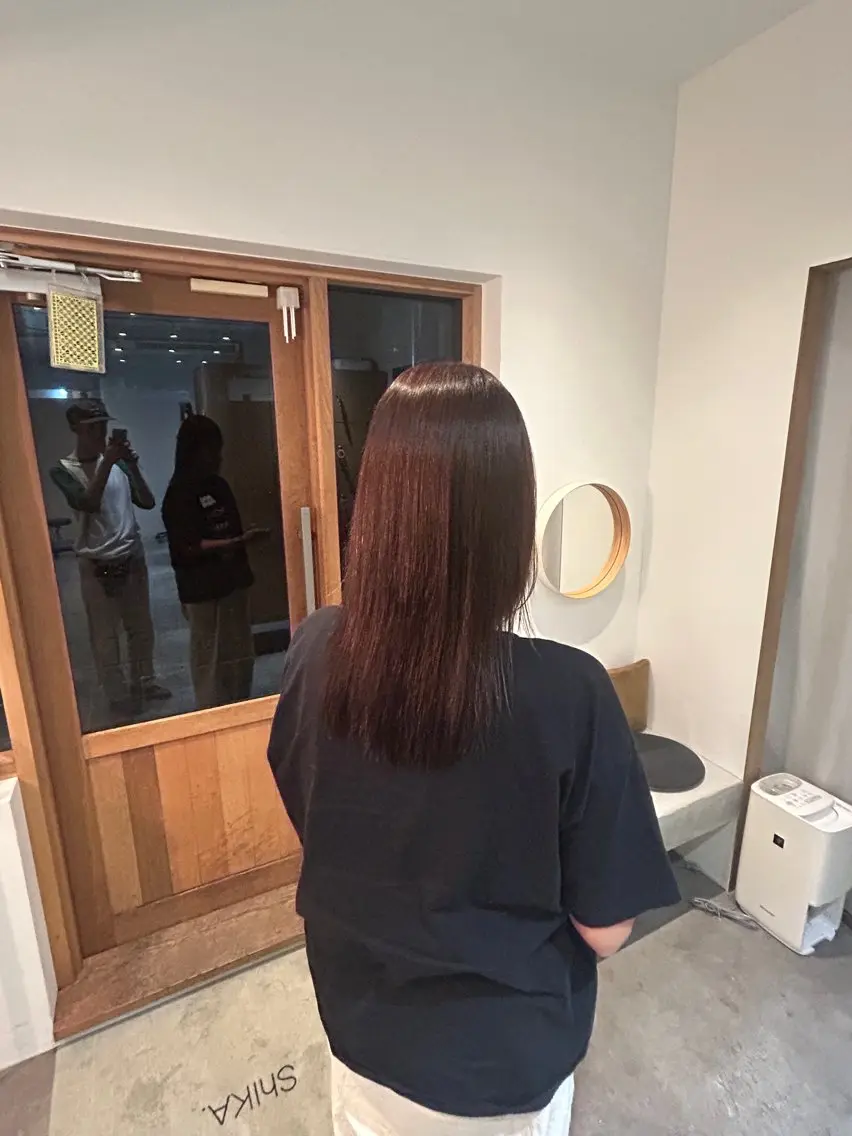 ロング 髪質改善 カットカラー/鎌倉 縮毛矯正/大空のヘアスタイル