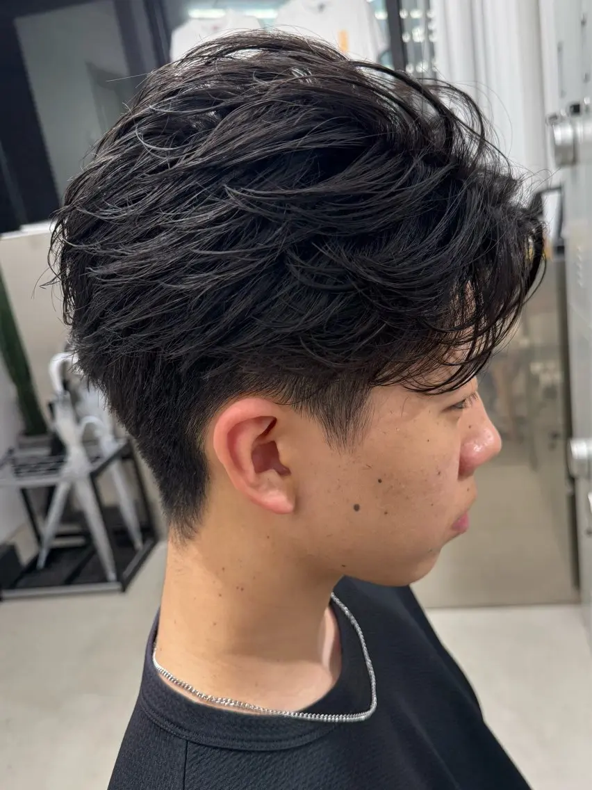 学生様必見‼️カット+フェザーパーマ🪽(ミニモ学割)の写真