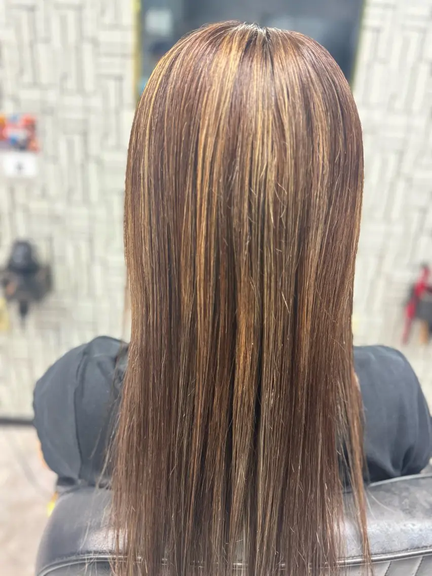 ロング ヘアカラー 池田 亮雅のヘアスタイル