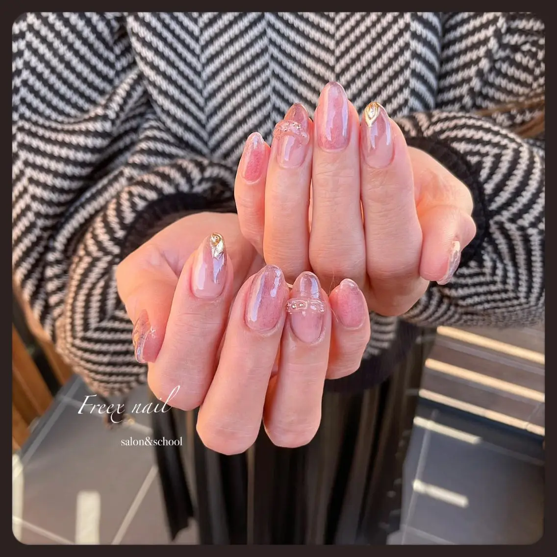 ネイル ハンドネイル ハンドケア freex nail /ニュアンス/個性派のネイルデザイン
