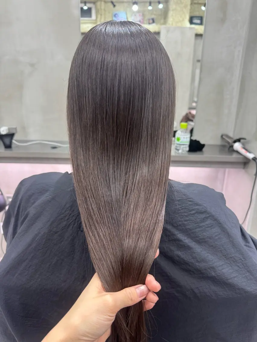 カラー ベージュカラー ブリーチ 透明感カラー ブリーチなしカラー 髪質改善 🍈yurina 福岡/パーマ🍈のヘアスタイル