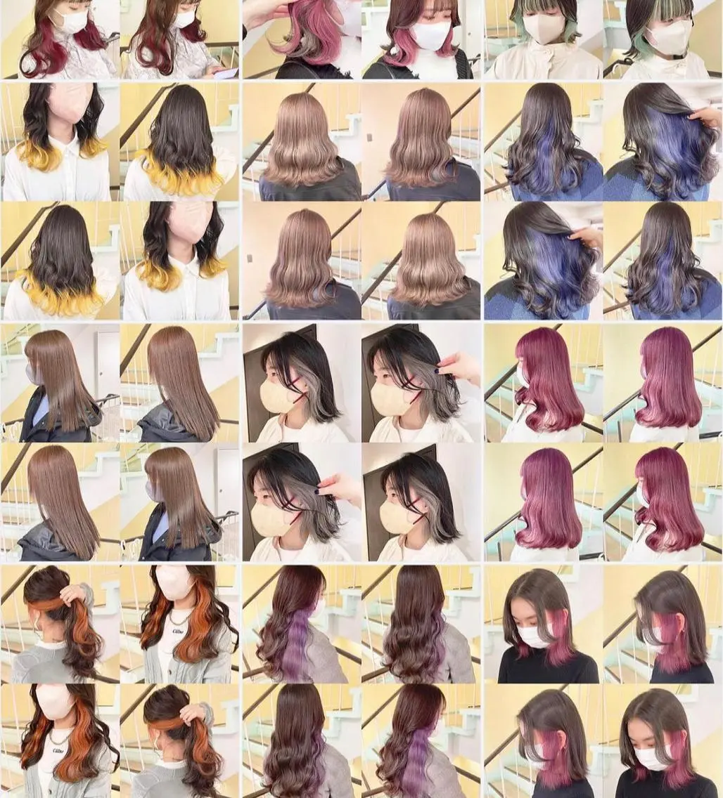 カラー ヘアカラー トリートメント 渋谷:インナーカラー ／🍒エリカ🍒のヘアスタイル