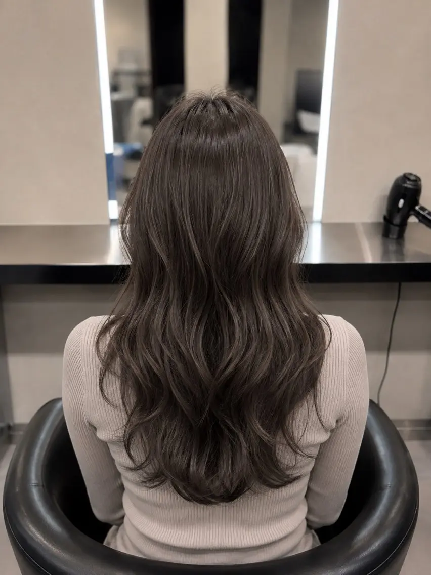 ミディアム カラー ブラウンカラー トリートメント 🌈ウルトワ水素 髪質改善naru🌈のヘアスタイル