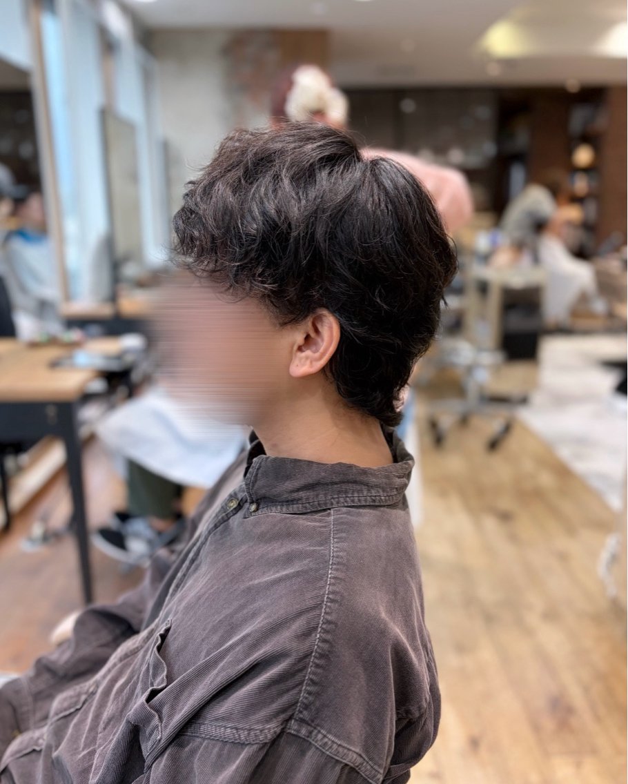 メンズ マッシュウルフ マッシュ メンズパーマ メンズウルフカット ウルフカット はるな /レイヤーカットのヘアスタイル