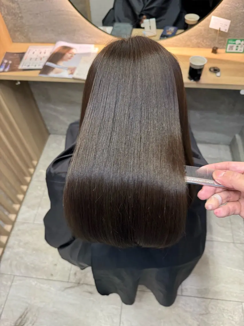 セミロング 青木 啓輔のヘアスタイル