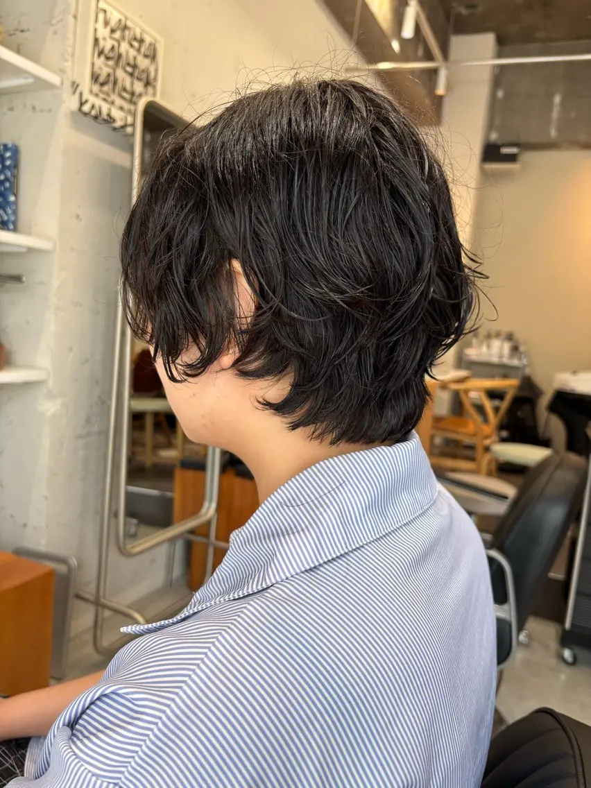 ショート パーマ カット パーマ 永田 愛莉のヘアスタイル