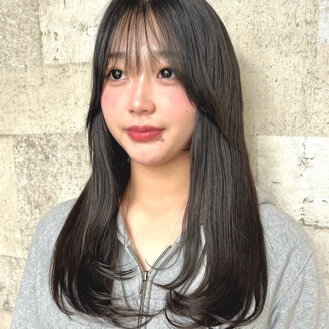 ロング カラー カット 🍒中川葵久美🍒 レイヤー/メンズのヘアスタイル