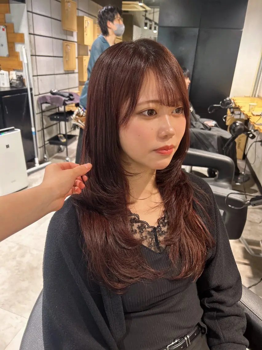 ロング カット ヘアカラー トリートメント ヘッドスパ レイヤーStyle 🪽菜々実のヘアスタイル