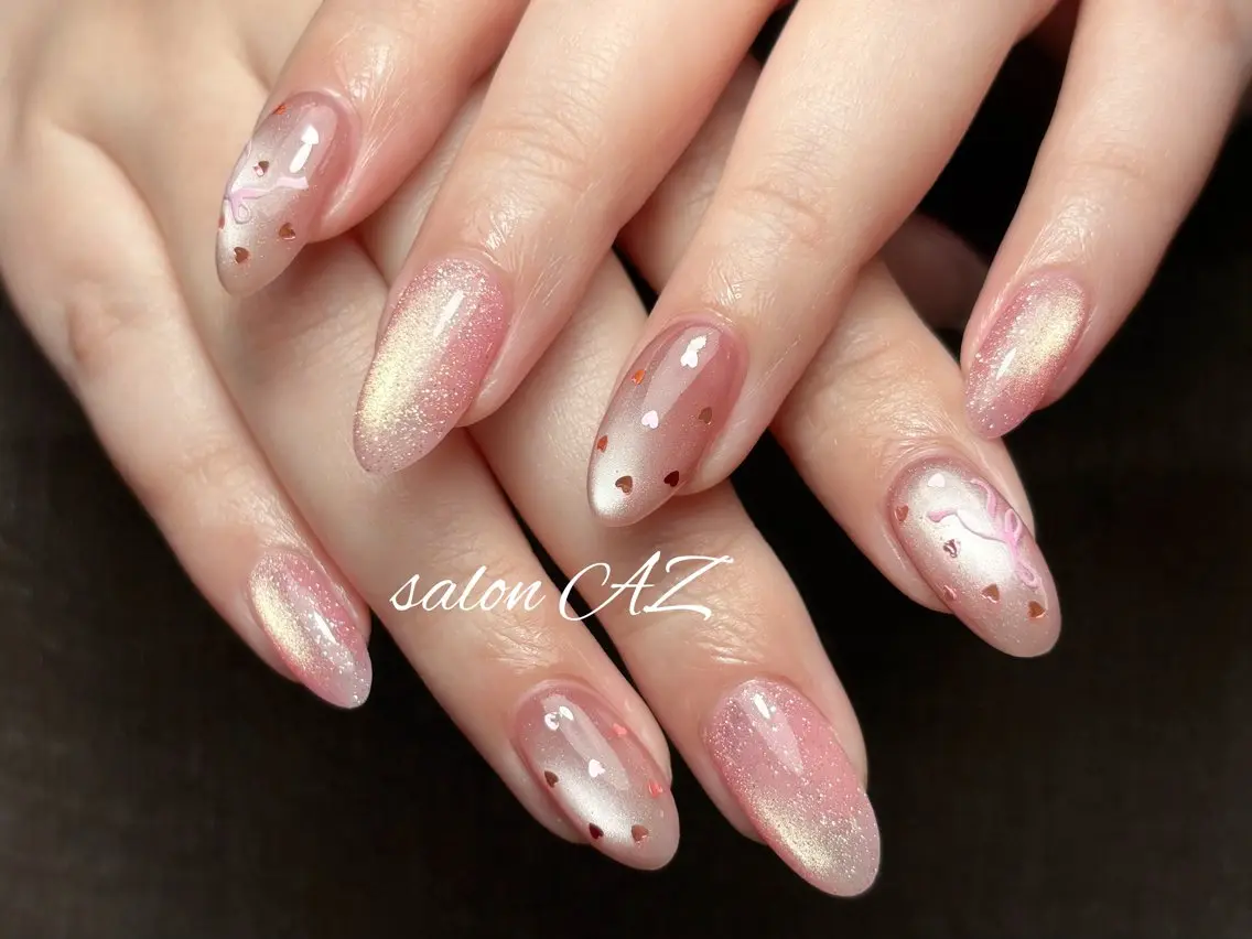 ネイル アートネイル 長さ出し フットネイル フレンチネイル ジェルネイル ハンドネイル salon AZのネイルデザイン