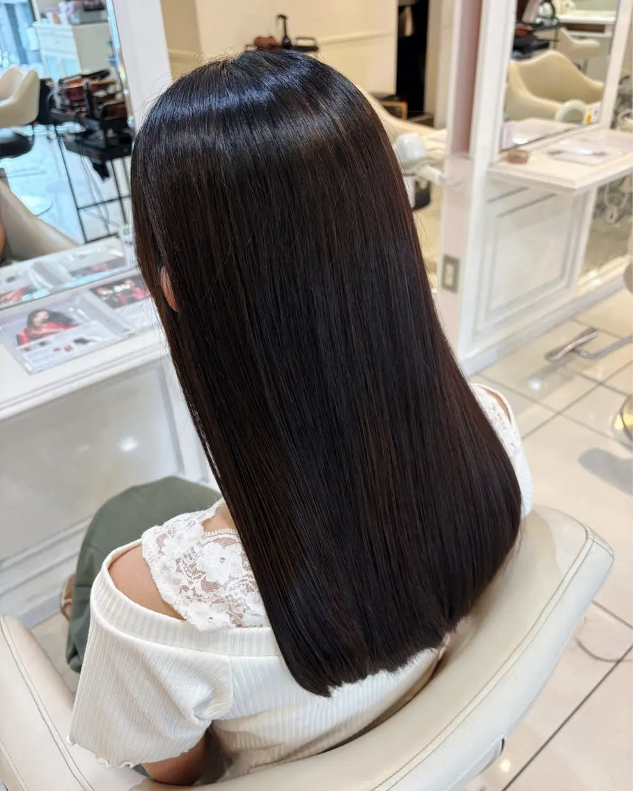 セミロング 髪質改善 縮毛矯正 トリートメント カット トリートメント 高橋 佑のヘアスタイル