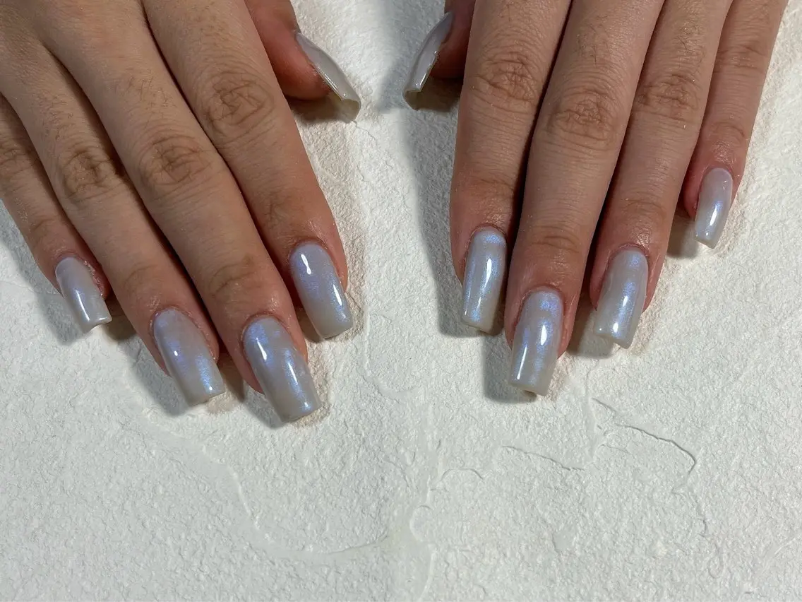ネイル オーロラネイル フットネイル フレンチネイル ジェルネイル 韓国ネイル ハンドネイル kiki nail たまプラーザのネイルデザイン