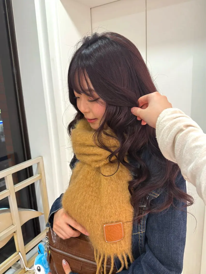ロング カラー 髪質改善 トリートメント カット 髪質改善”透け感" カラー/Hono🪞のヘアスタイル