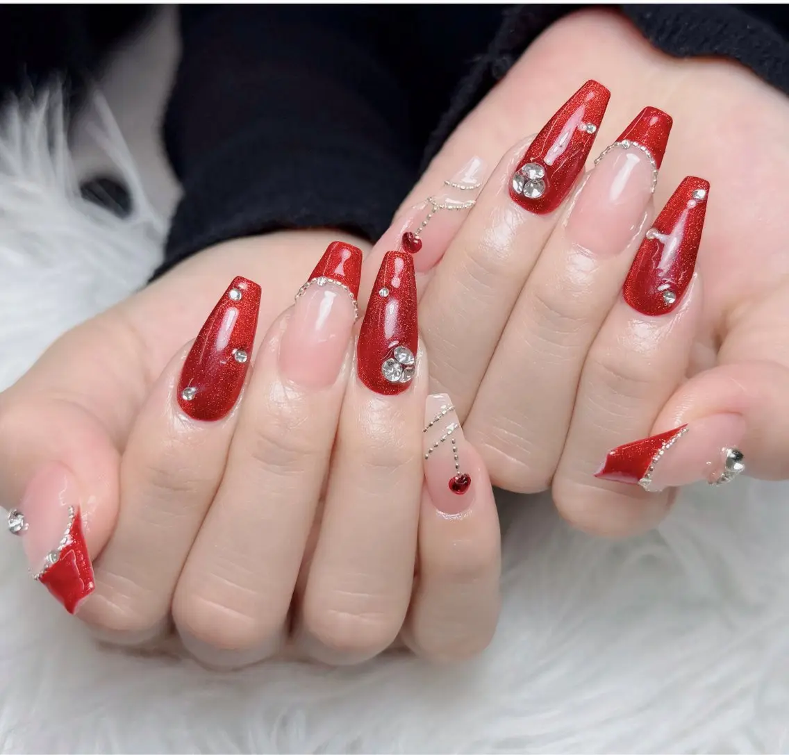 ネイル アートネイル 韓国ネイル 持ち込み ワンホンネイル ハンドネイル Lenie Nail Salonのネイルデザイン