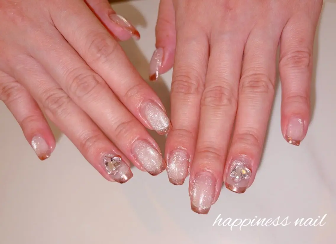 ネイル フレンチネイル ハンドネイル happiness nailのネイルデザイン