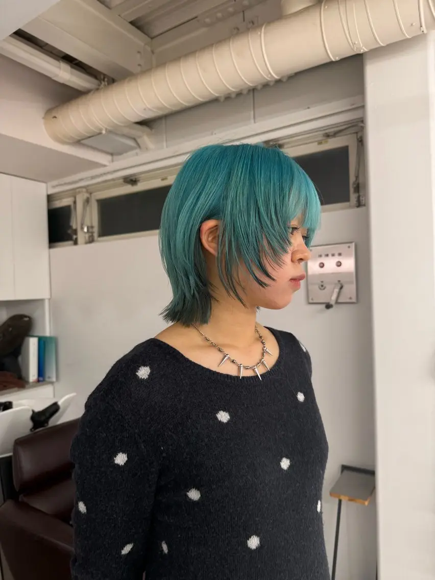 ミディアム カラー ヘアアレンジ ヘアカラー トリートメント 🦠デザインカラー/ 魚瀬あおい🦠のヘアスタイル