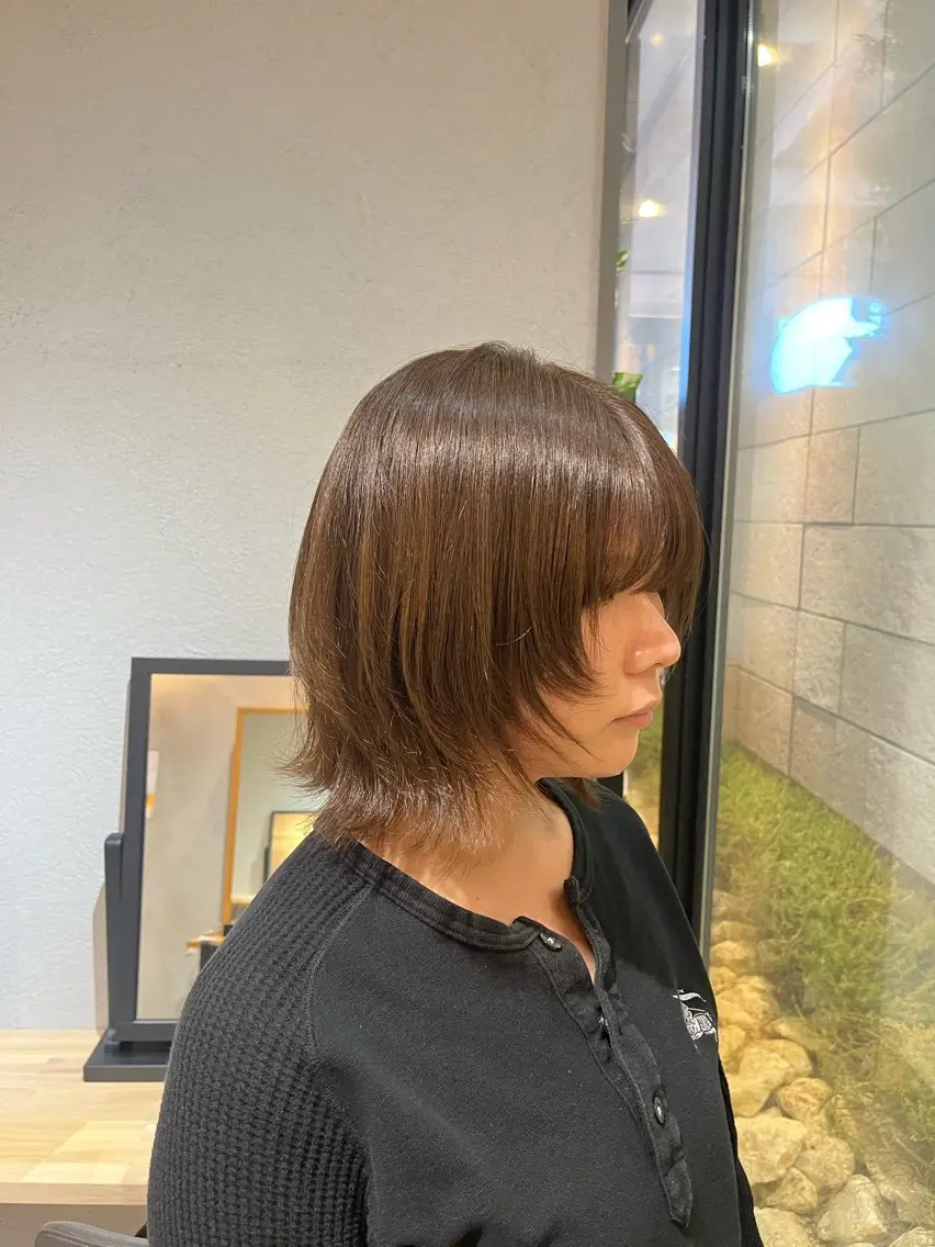 ミディアム ボブ レイヤーカット Hina/ lolonoisのヘアスタイル