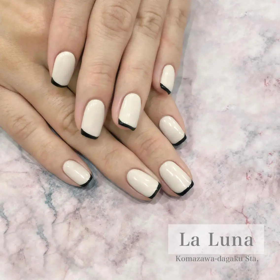 ネイル フレンチネイル LaLuna🌙 Natsukiのネイルデザイン