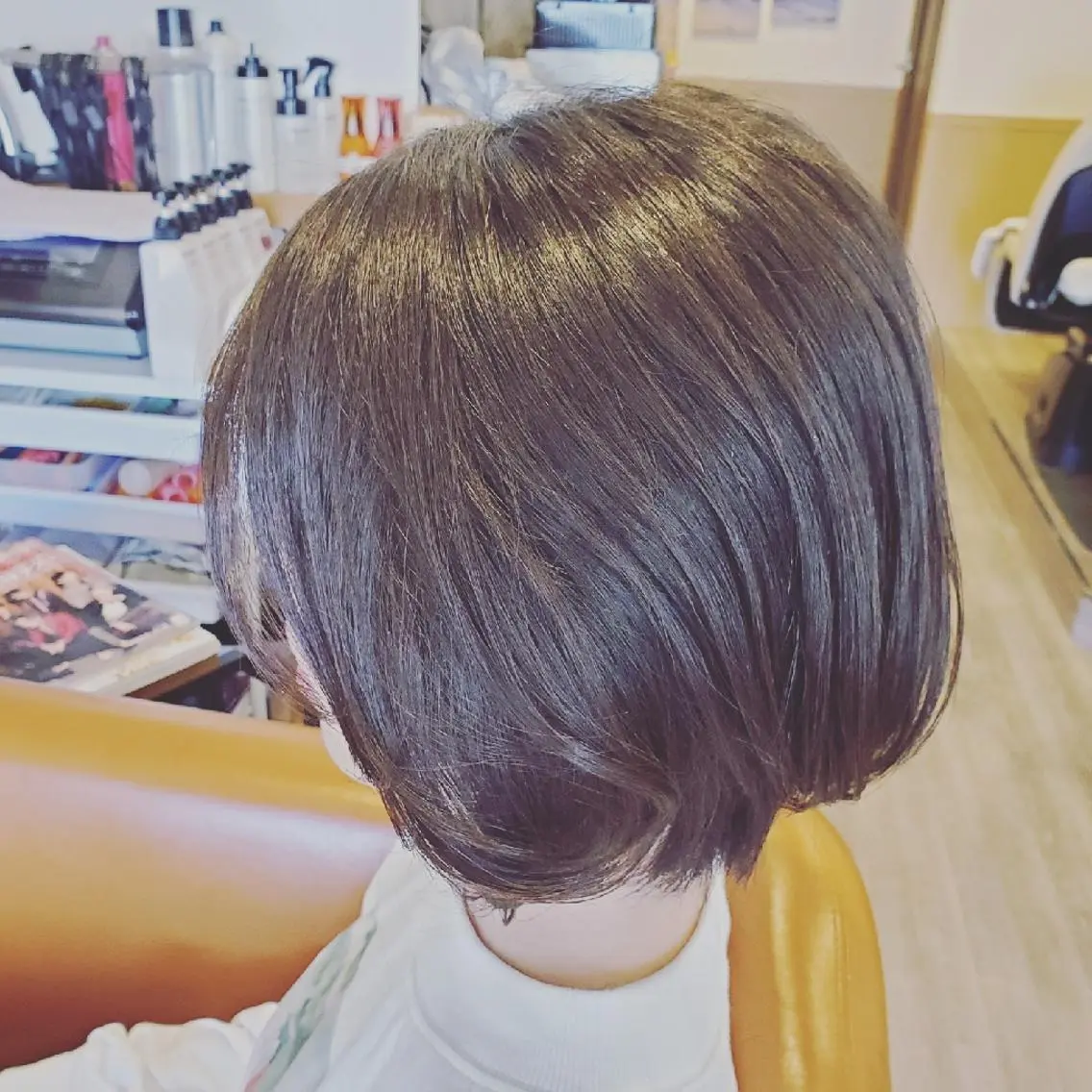 ショート カラー アディクシーカラー ブルーカラー 外国人風カラー トリートメント カット ヘアカラー トリートメント spa hair  ark 富井直美のヘアスタイル