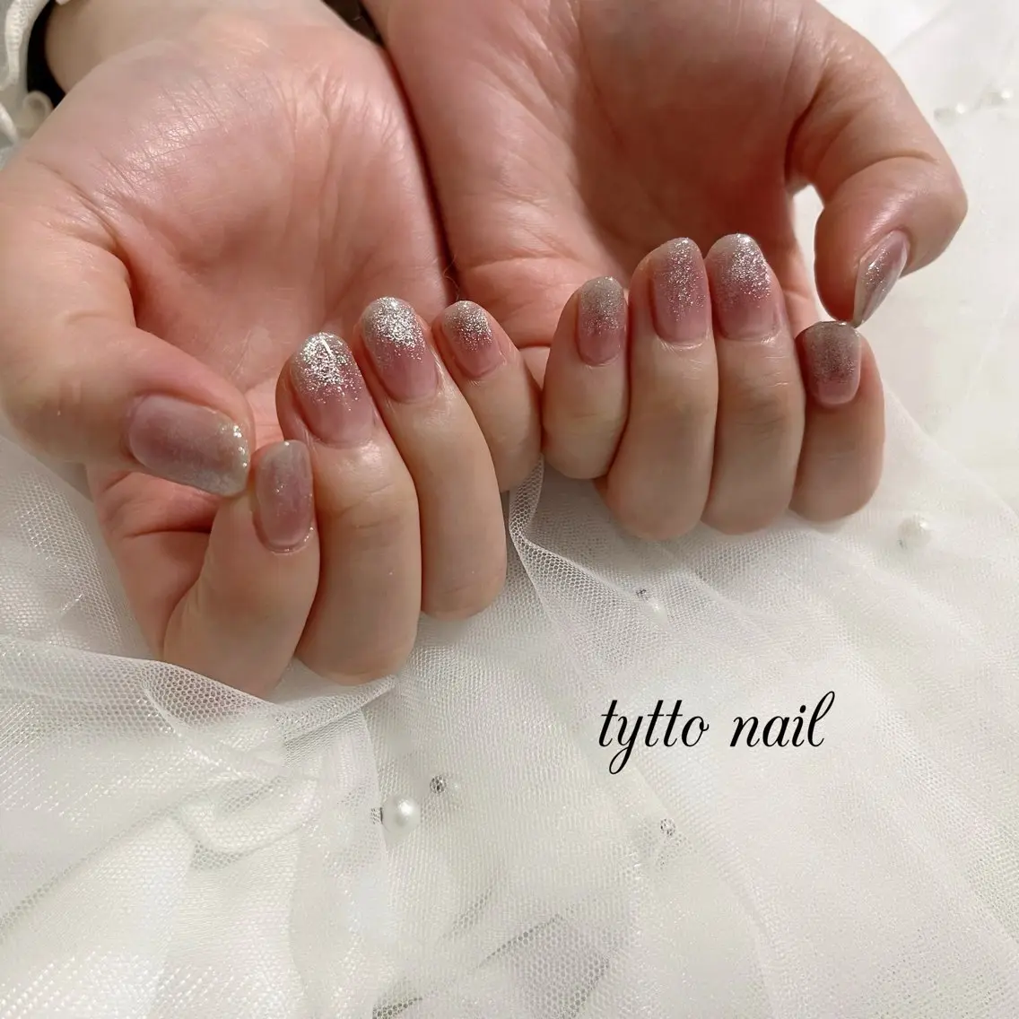 ネイル チークネイル グラデーション マグネットネイル オフィスネイル tytto nail ❤︎‪‪eri‪‪のネイルデザイン
