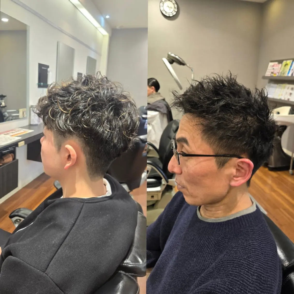 メンズ パーマ スペインカール スパイキーショート カット パーマ 🌟Cube 東山 侑以🎮𓈒⋆͛のヘアスタイル