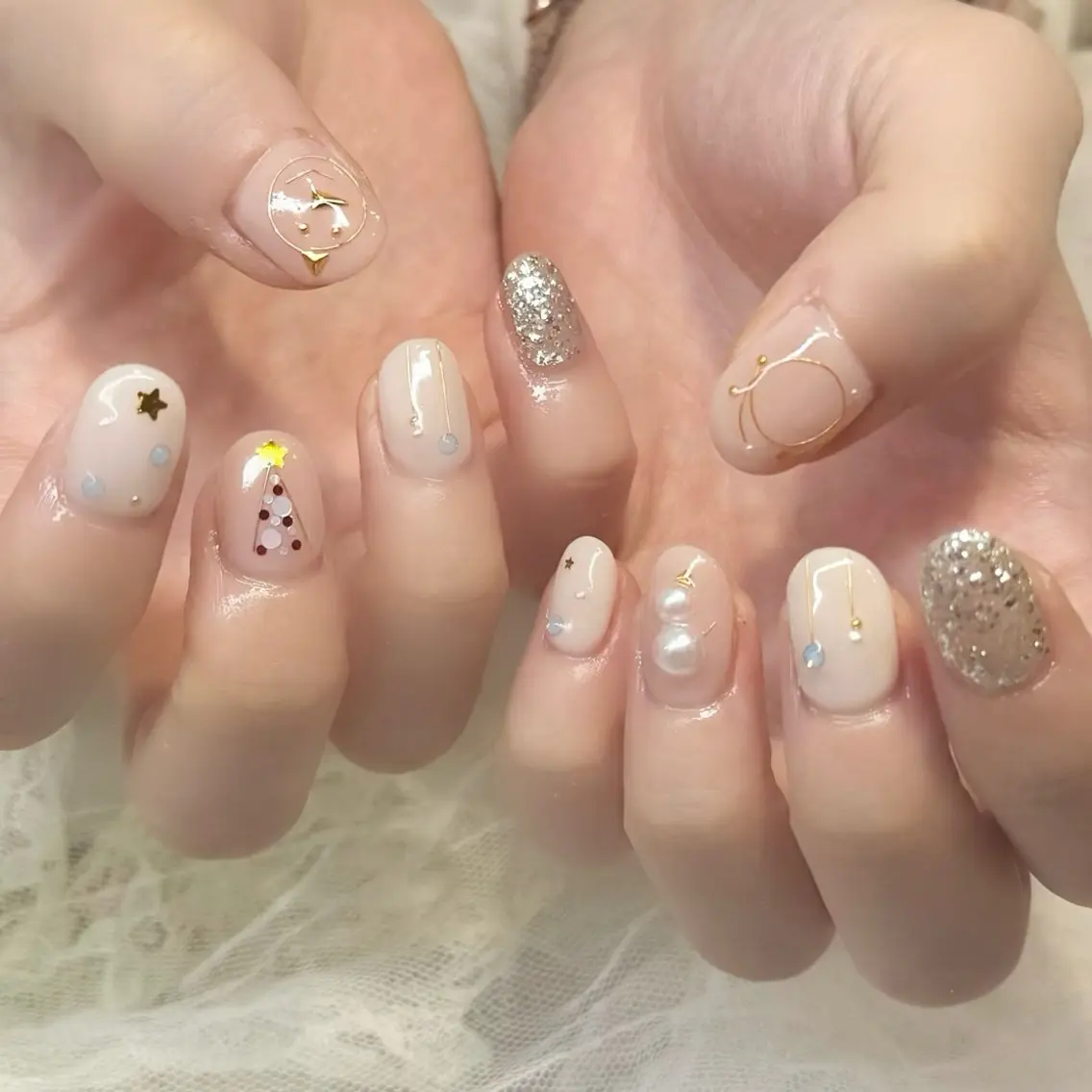 ネイル ハンドネイル 新井 ひなののネイルデザイン