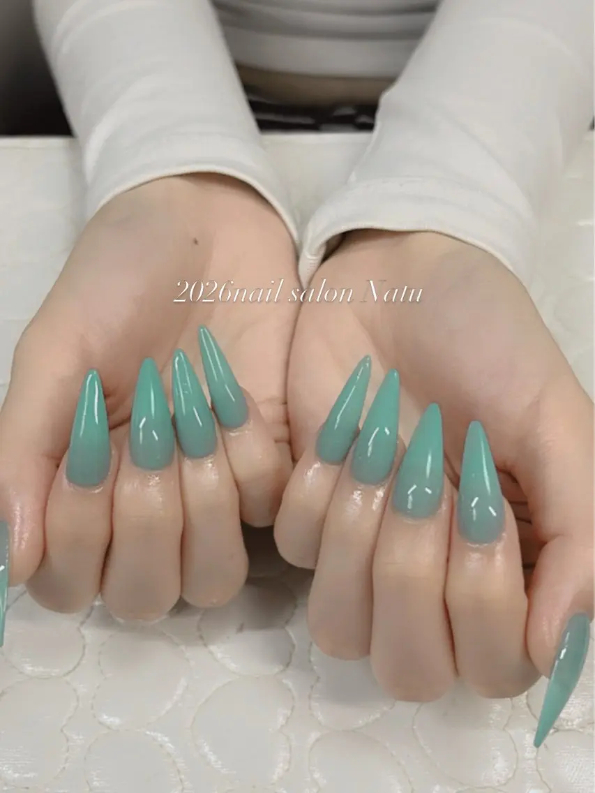 ネイル 長さ出し ロングネイル nailsalon Natuのネイルデザイン