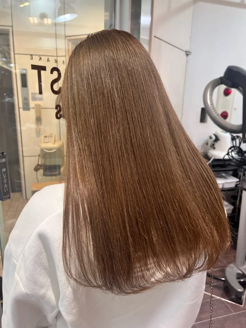 ロング カラー パーマ 韓国×ワンホン 🩶🎀honokaのヘアスタイル