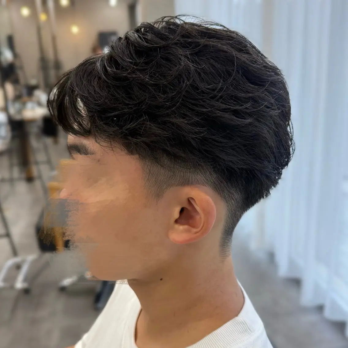 パーマ メンズ カット パーマ 楓🍁毛流れ パーマ/無造作パーマのヘアスタイル