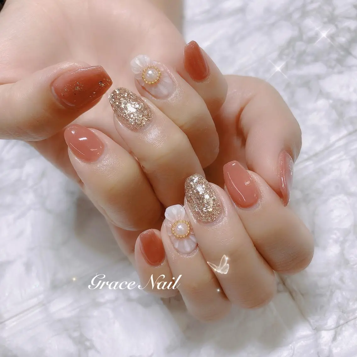 ネイル ハンドネイル ☆*。Grace Nail。*☆のネイルデザイン