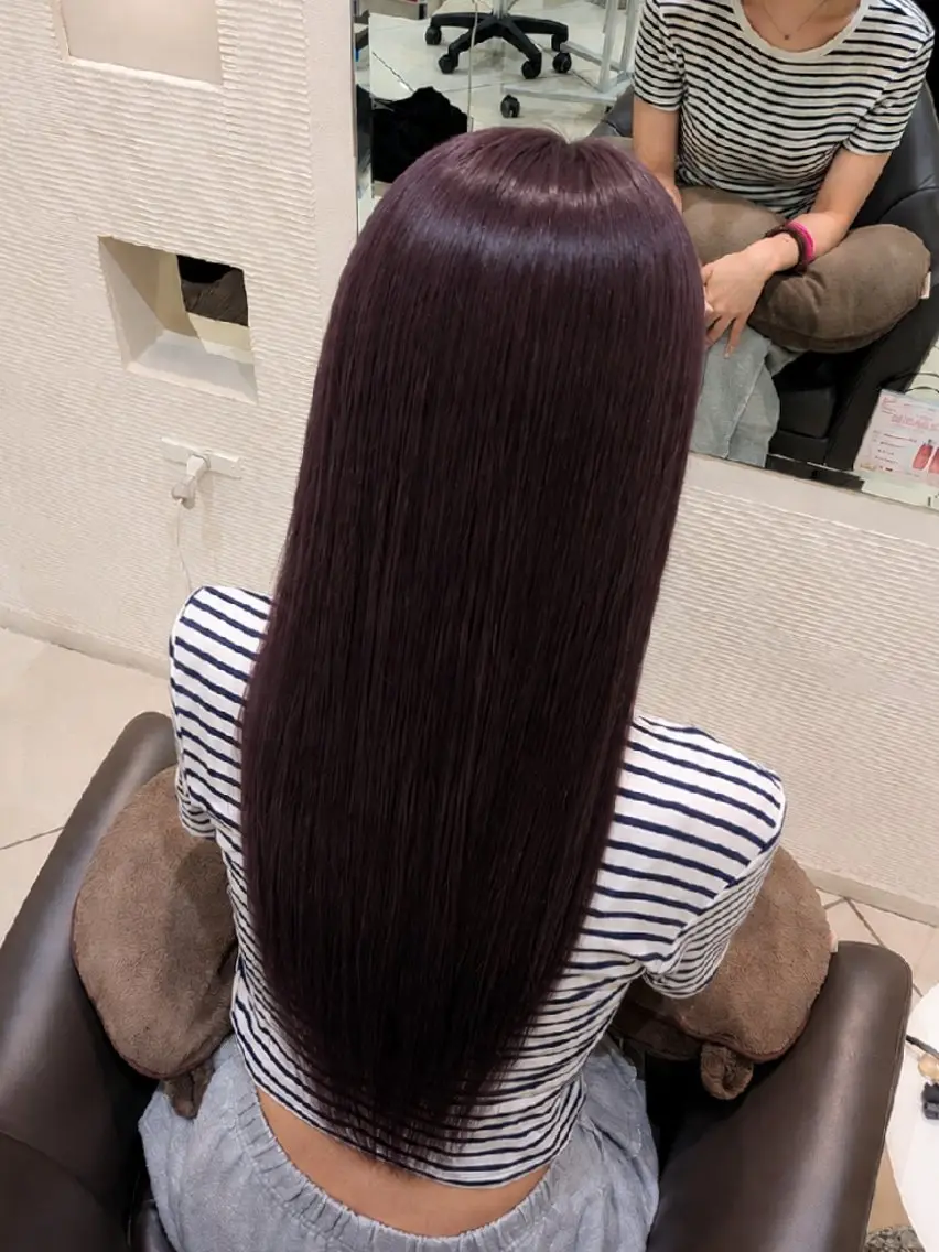 セミロング カラー 艶髪/似合わせ/ ブリーチなし🫧のヘアスタイル