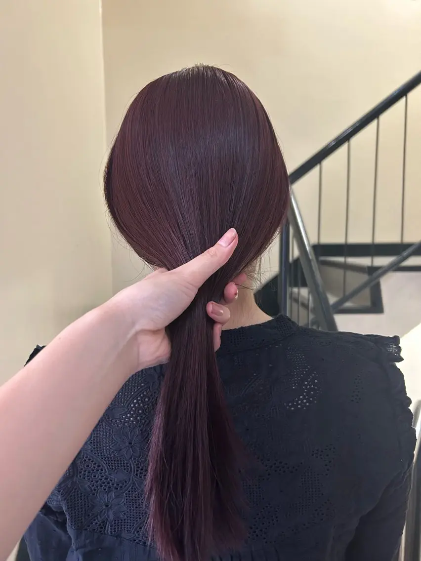 ロング カラー ヘアカラー トリートメント ☕️結【suii.】 ボブ/ヘアセット☕️のヘアスタイル