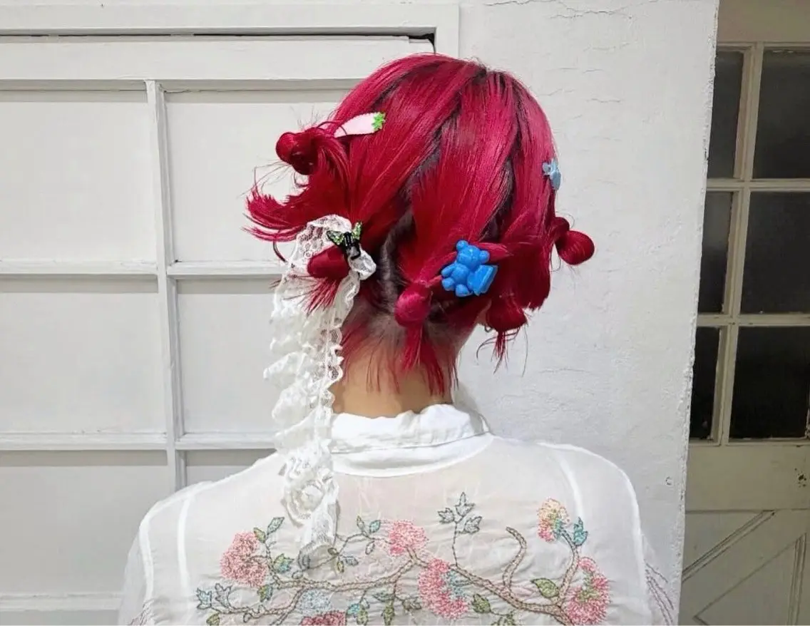 ヘアアレンジ ボブ 田中 瑠愛のヘアスタイル