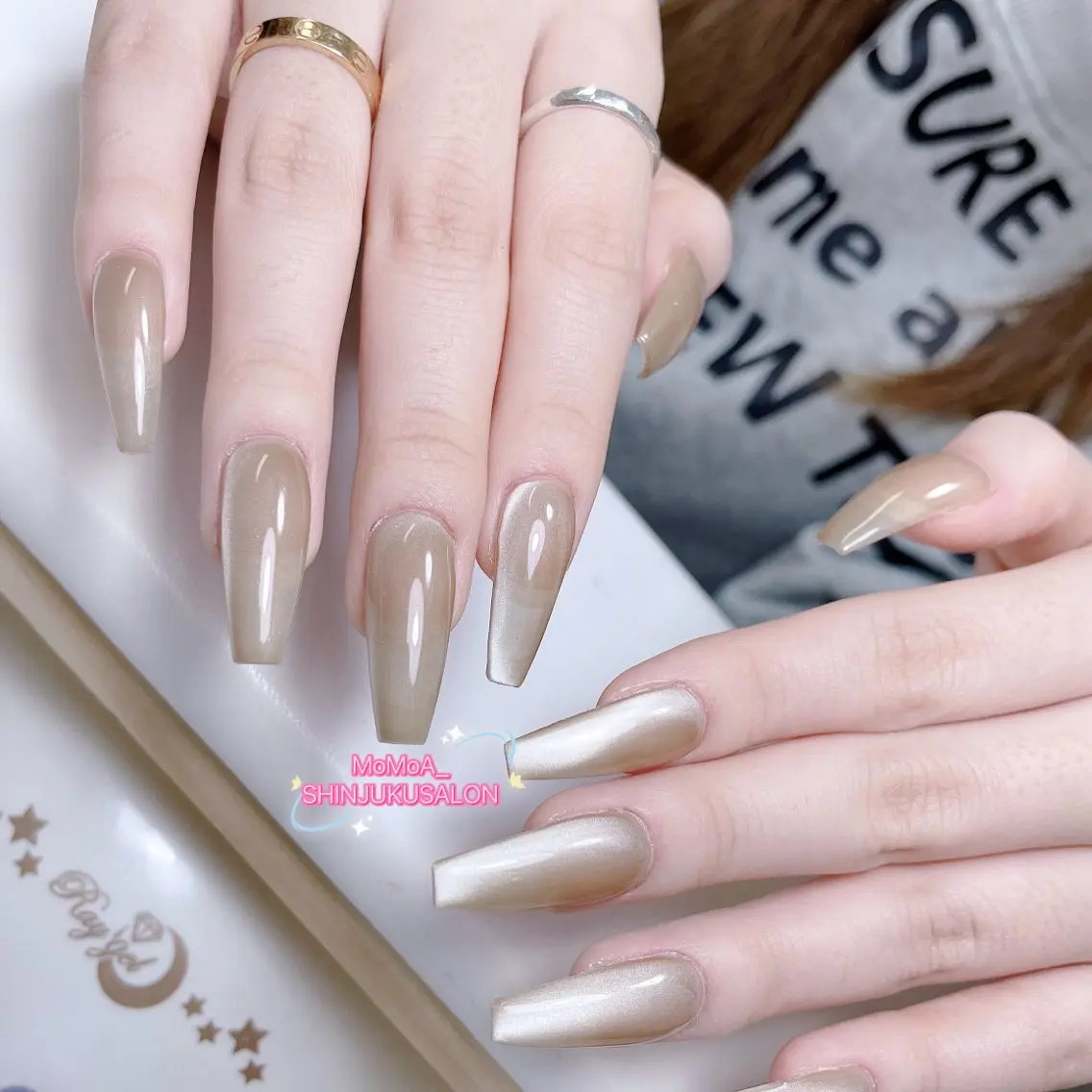 ネイル 成人式 ジェルネイル ネイルチップ ハンドネイル MoMoA Nail ネイル長さ出し専門店のネイルデザイン