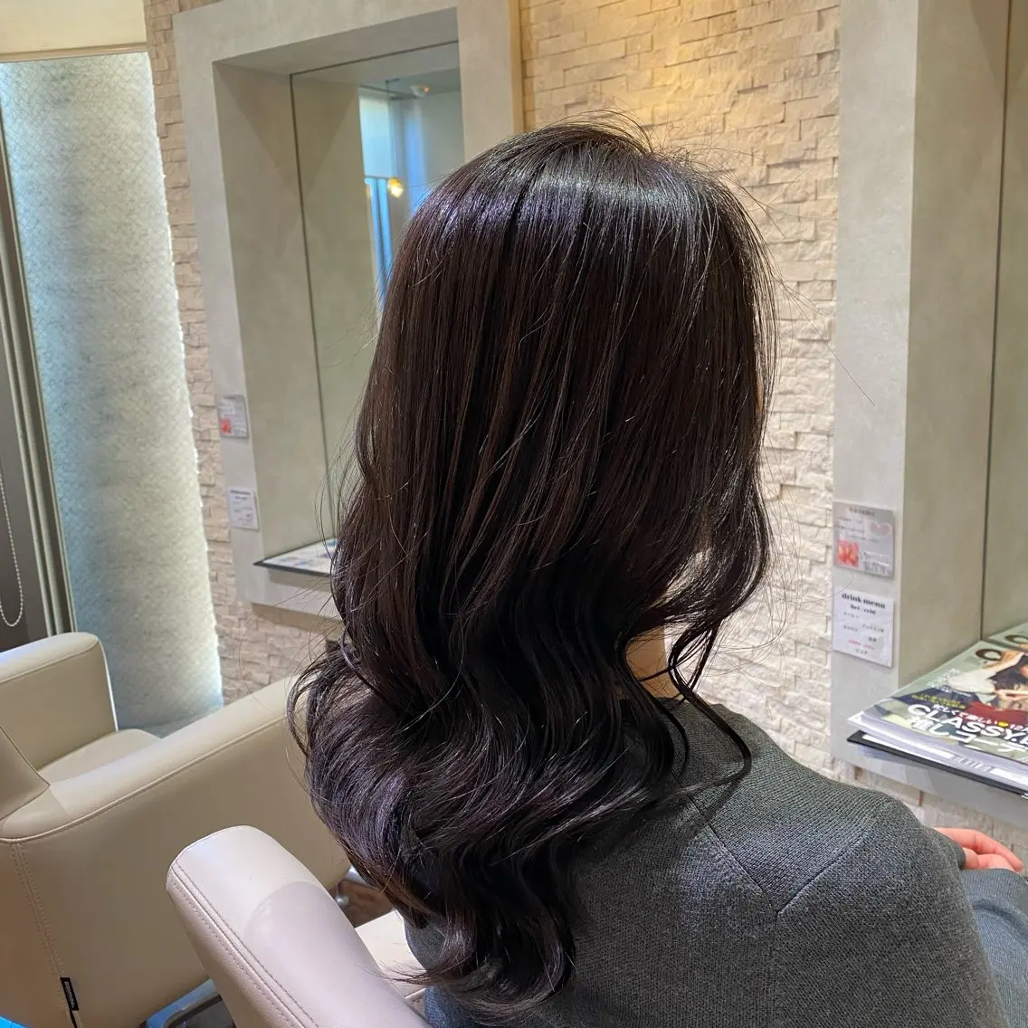セミロング カラー 透明感カラー レイヤーカット 💎五十嵐 千夏💎のヘアスタイル