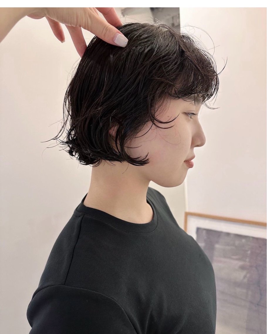 ショート パーマ 宮嶋 蓮のヘアスタイル