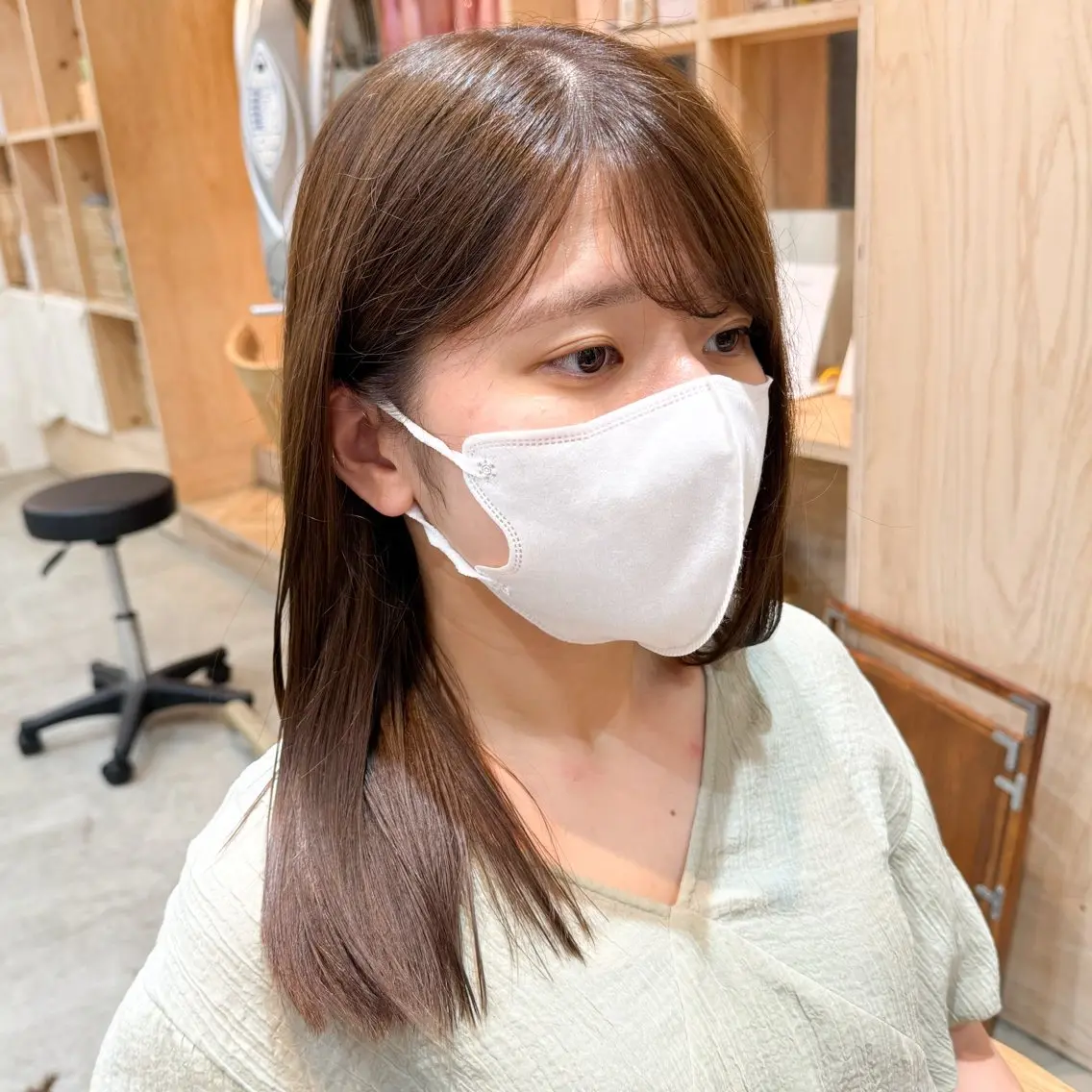 ミディアム カラー カット ヘアカラー トリートメント 透明感カラー/レイ ヤー/Nana🌈のヘアスタイル