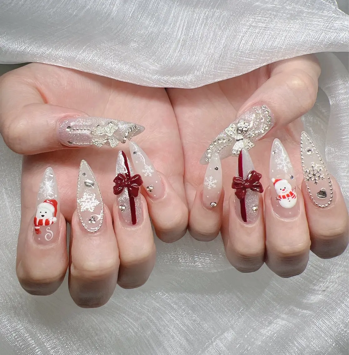 ネイル ハンドネイル Lee Nails チップ長さだし専門店のネイルデザイン