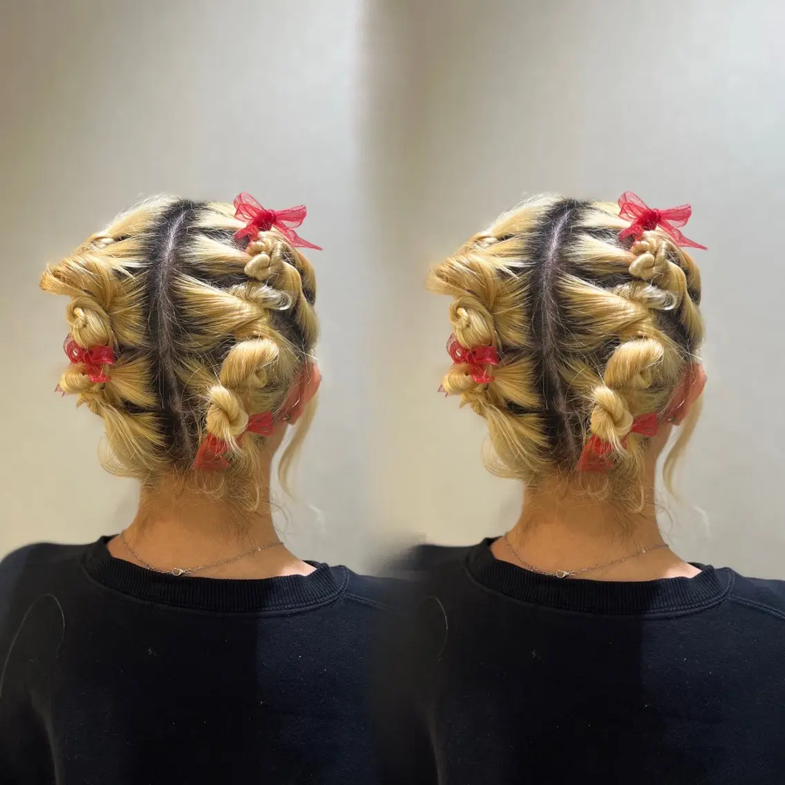 ミディアム ヘアアレンジ 結婚式・ブライダル ボブ ヘアセット エクステ/ハイトーン /HARUNAのヘアスタイル