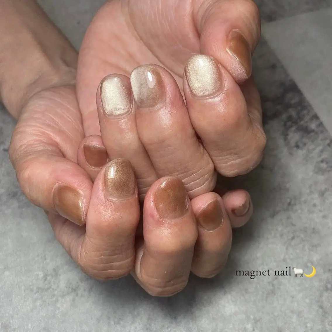 【再来🌼】マグネットネイル(オフ込み)の写真