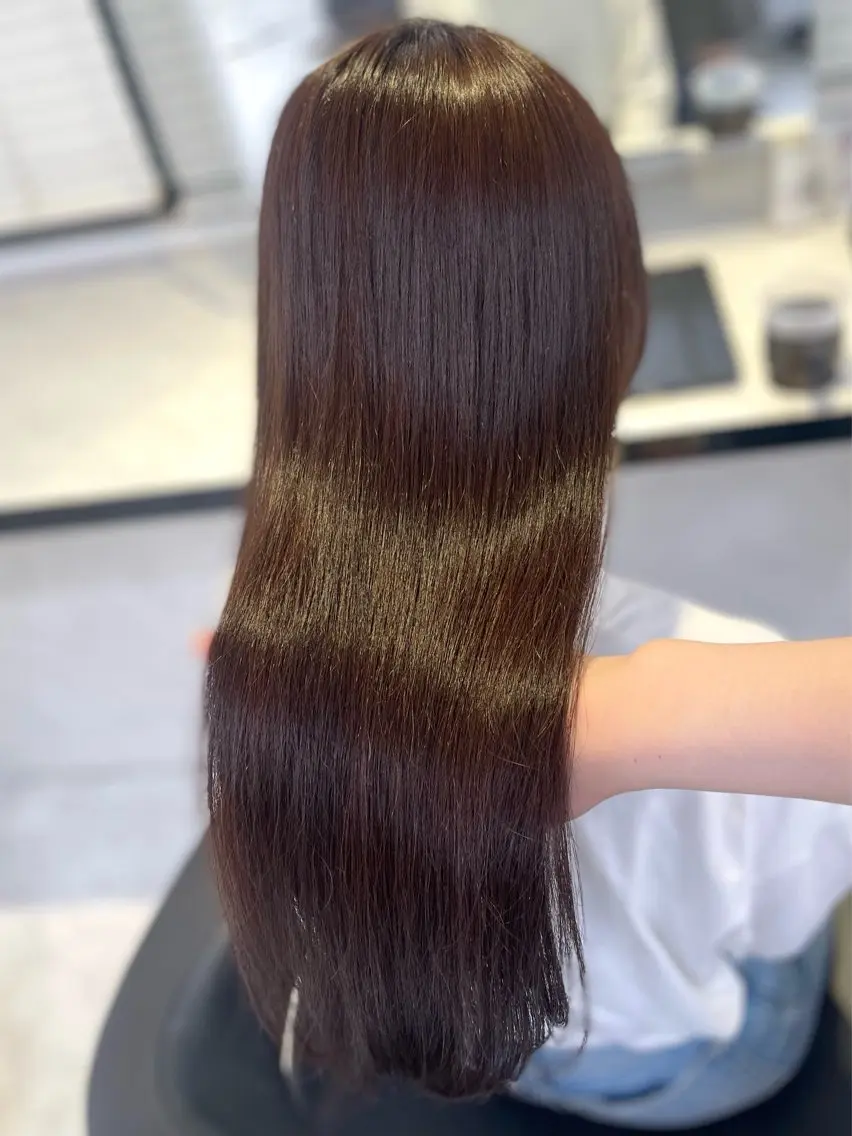 セミロング ヘアカラー うる艶トレンドヘア 🕊️上野BABYのヘアスタイル
