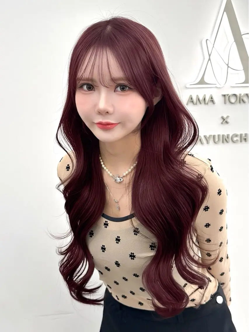 ミディアム カラー カット ヘアカラー トリートメント 🇰🇷韓国風くびれ ヘア🇰🇷中村優大のヘアスタイル